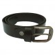 Men's Black/Dark Tan Real Leather Handmade Belt Zest-MHB-003