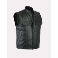 Real Sons of Anarchy Inspired Leather Vest - Zest-MHV-001 Real Sons of Anarchy Inspired Leather Vest - Zest-MHV-001