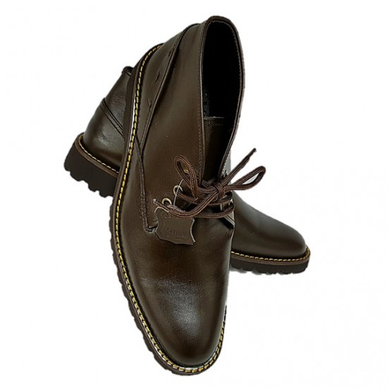 Brown Lace Up Real Leather Ankle/Chukka Boots ZEST-MHS-018