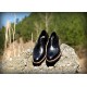 Black Italian Designer Real Leather Handmade Full Brogues ZEST-MHS-012