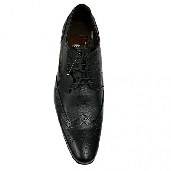 Black Italian Designer Brogues ZEST-MHS-034