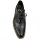Black Italian Designer Real Leather Handmade Full Brogues ZEST-MHS-012