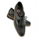 Black Italian Designer Real Leather Handmade Full Brogues ZEST-MHS-012