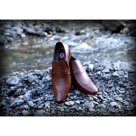 Dark Tan Beautiful and Stylish Italian Slip On Shoes ZEST-MHS-020