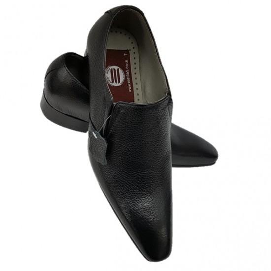Black Designer Slip On Smart Dress Shoes ZEST-MHS-024