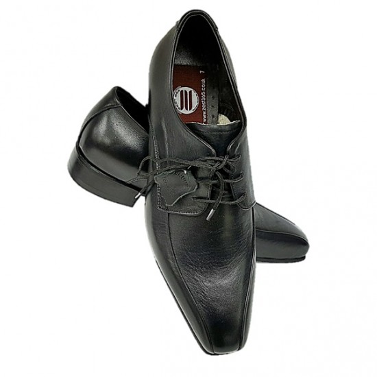 Black Lace Up Designer Smart Dress Shoes ZEST-MHS-006