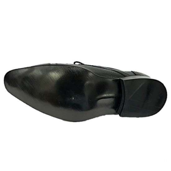 Black Lace Up Smart Dress Shoes ZEST-MHS-025