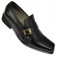 Black Slip On Italian Design Smart Dress Shoes ZEST-MHS-028