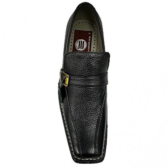Black Slip On Italian Design Smart Dress Shoes ZEST-MHS-028