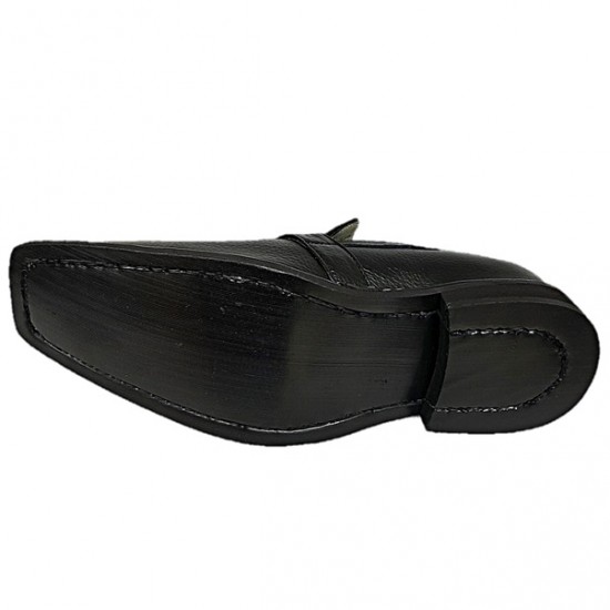 Black Slip On Italian Design Smart Dress Shoes ZEST-MHS-028