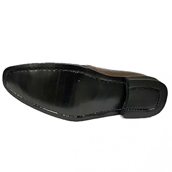 Brown Italian Designer Slip On Smart Dress Shoes ZEST-MHS-030