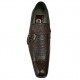 Brown Single Strap Slip On Smart Dress Shoes ZEST-MHS-029