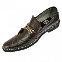 Brown Slip On Smart Italian Designer Shoes MHS-033 Brown Slip On Smart Italian Designer Shoes MHS-033