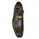 Brown Slip On Smart Italian Designer Shoes MHS-033