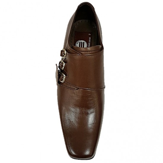 Dark Tan Designer Italian Monkstraps ZEST-MHS-021