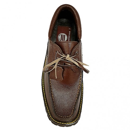 Dark Tan Real Leather Formal Smart Shoes ZEST-MHS-023